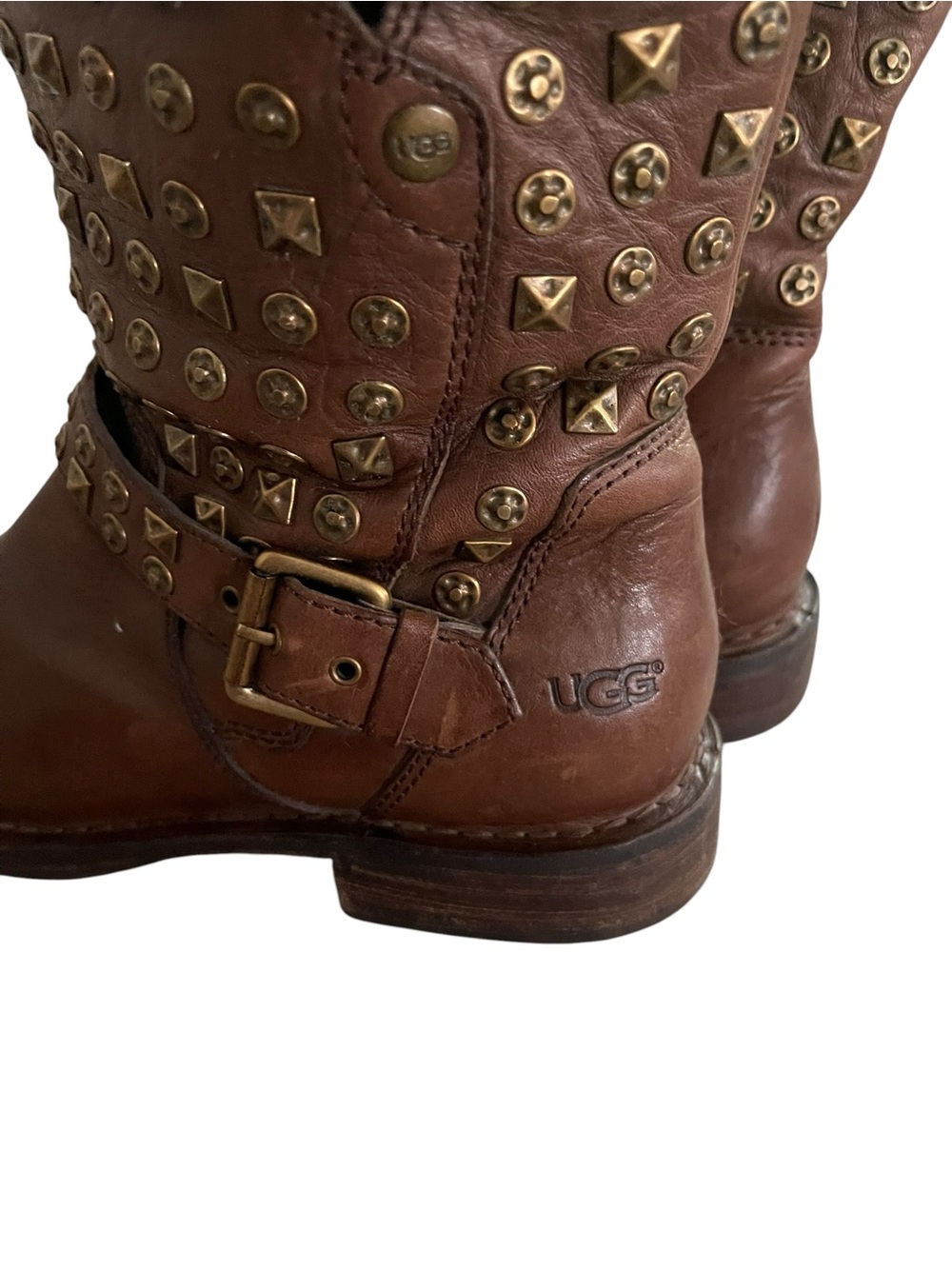 UGG Australia Conor Studded Moto Boots Women Size 8 - Picture 6 of 8